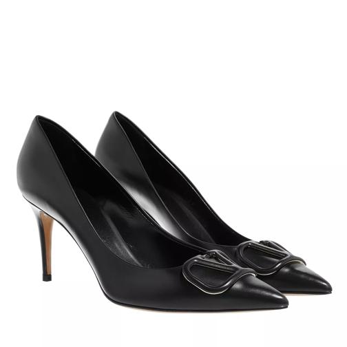 Valentino Garavani Sneakers Leather Black Pumps