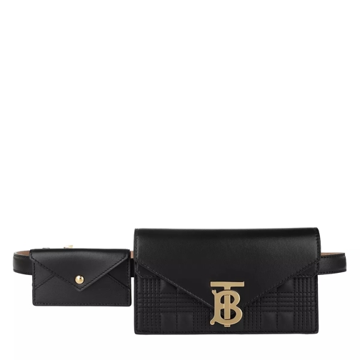 Burberry Small Monogram Belt Bag Black Crossbody Bag
