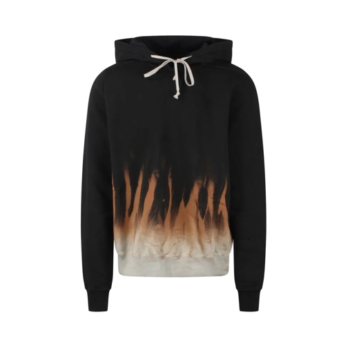 Rick Owens Hoodie Oversized Sun Flame Hoodie Black