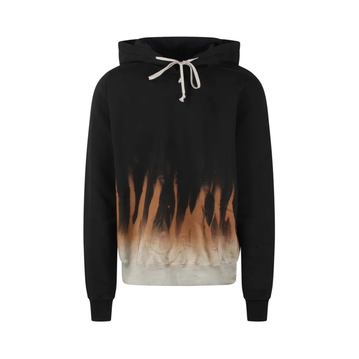Rick Owens Oversized Sun Flame Hoodie Black Hoodie