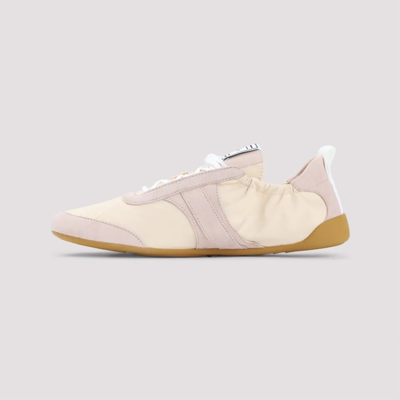Chloé Sneaker basse Low-Profile Sneakers With Suede Leather Overlays Neutrals