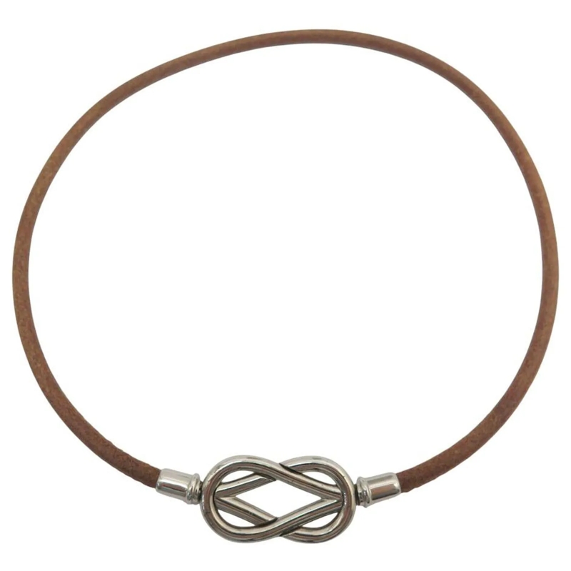 Hermès Armband NEUE HERMES ATAME HALSKETTE 38 CM ODER DOPPELT TOU braun