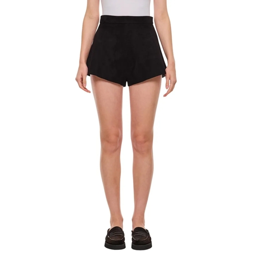 Max Mara Legere Shorts Cedro Suede Shorts Black