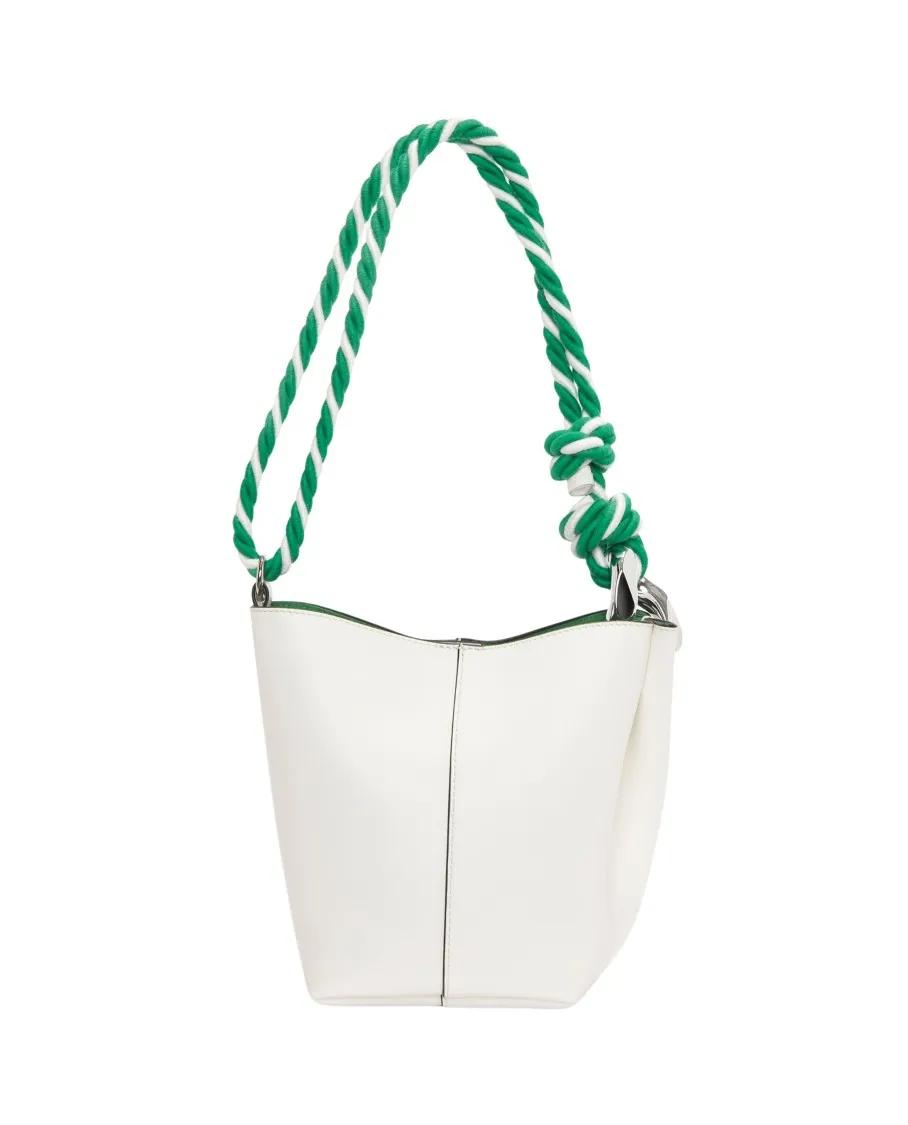 J.W.Anderson Beuteltasche - Corner Small Bucket Bag - Gr. unisize - in Beige - für Damen