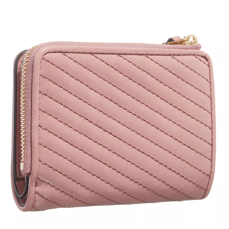 Tory Burch Bi-Fold-Portemonnaie Kira Moto Quilt Bi-Fold Wallet Pink Magnolia(Image 3)