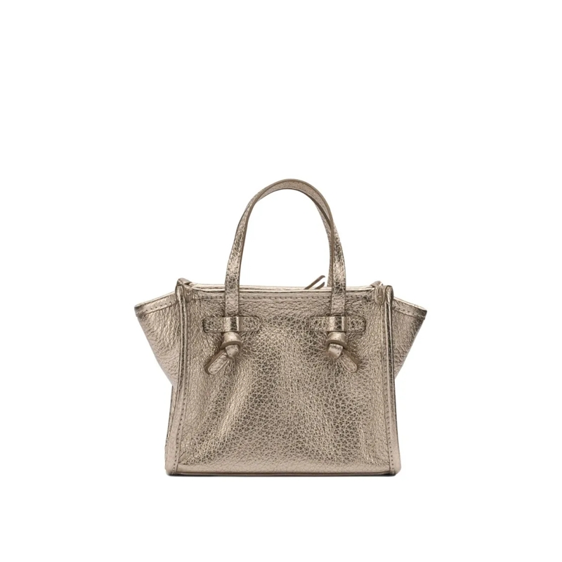 Gianni Chiarini Schultertasche Structured Textured Leather Shoulder Bag With Meta Neutrals