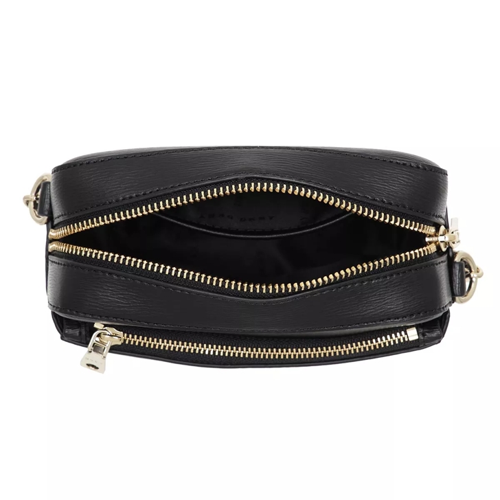 DKNY Bryant Double-zip Leather Camera Bag in Black