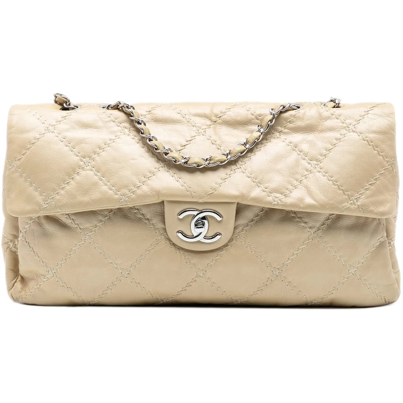 Chanel Sac à bandoulière Quilted Lambskin Ultimate Stitch Flap braun