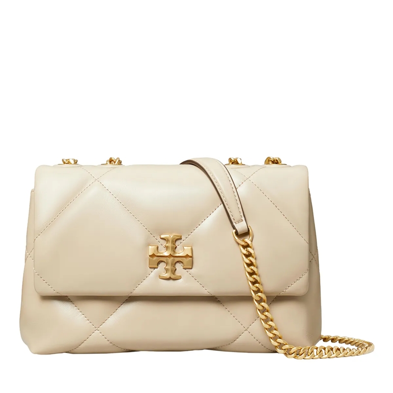 Tory Burch Schultertasche Kira Diamond Quilt Small Convertible Shoulder Bag Light Stone