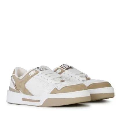 Dolce&Gabbana Low-Top Sneaker - New Roma%27 White Leather Sneakers - Gr. 40 (EU) - in Weiß - für Damen