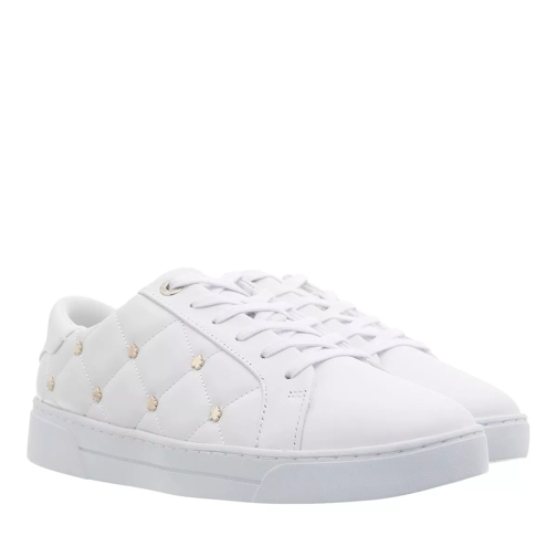 Ted Baker Libbin Quilted Sneaker With Magnolia Studs White Low-Top Sneaker