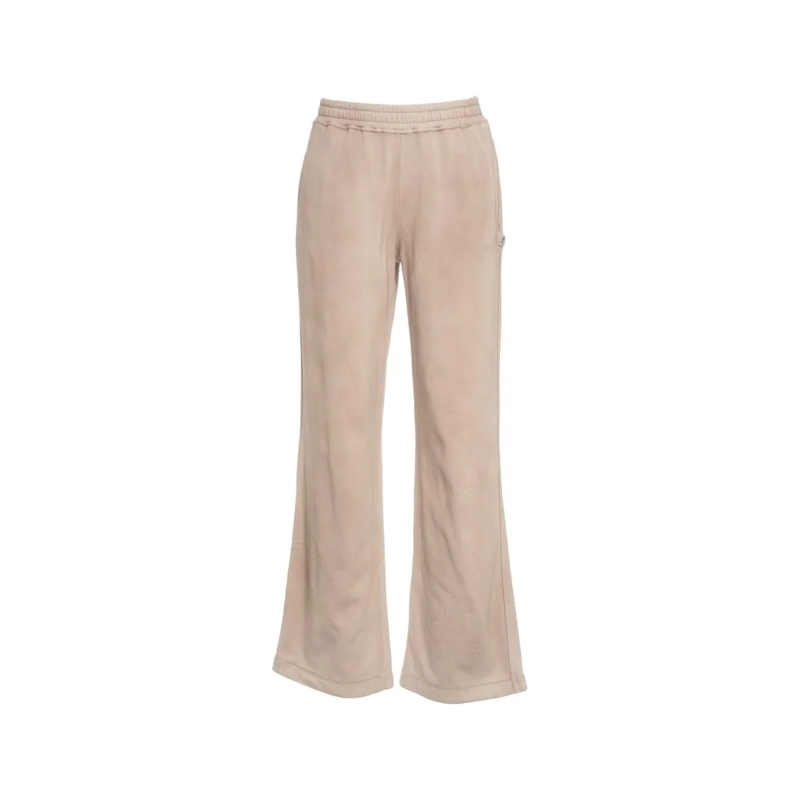 8Pm Pantalon de jogging Wide-Leg Cotton Joggers With Elastic Waistband And Neutrals