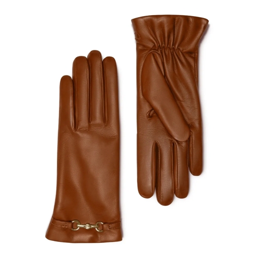 Isabel Bernard Handschoen Isabel Bernard Honoré Marcelia cognac goatskin lea Kognak