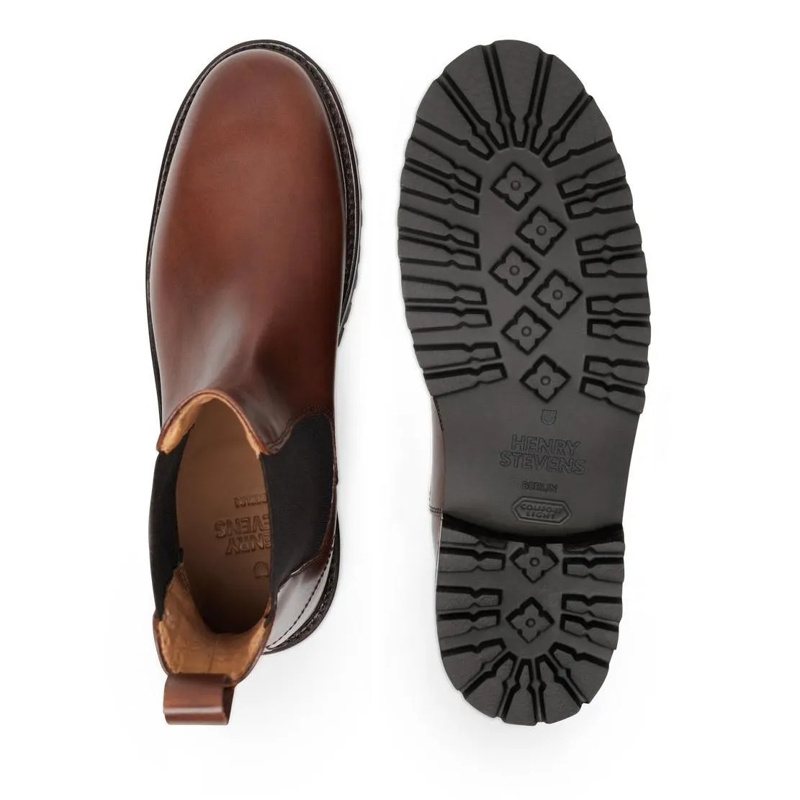 Henry Stevens Chelsea Boots Der Bonnie Boot aus Boxcalf verfügt über e mittel-braun(Image 3)