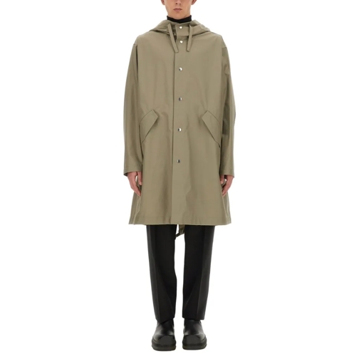 Jil Sander Parka-Mäntel Relaxed-Fit Cotton Parka Green
