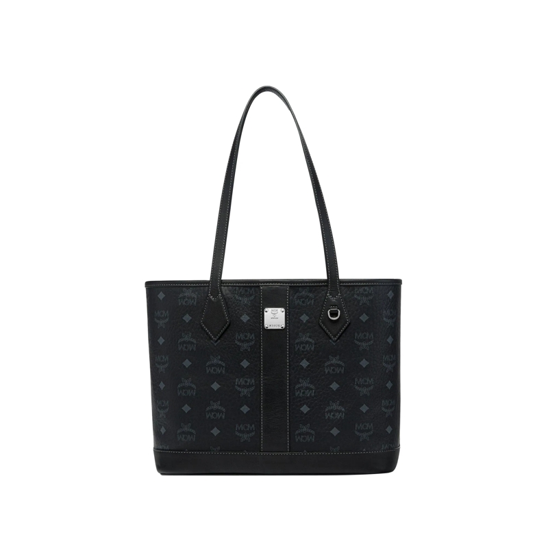 MCM Shopper Shoppers & Totes Neuer Liz Shopper in Visetos schwarz