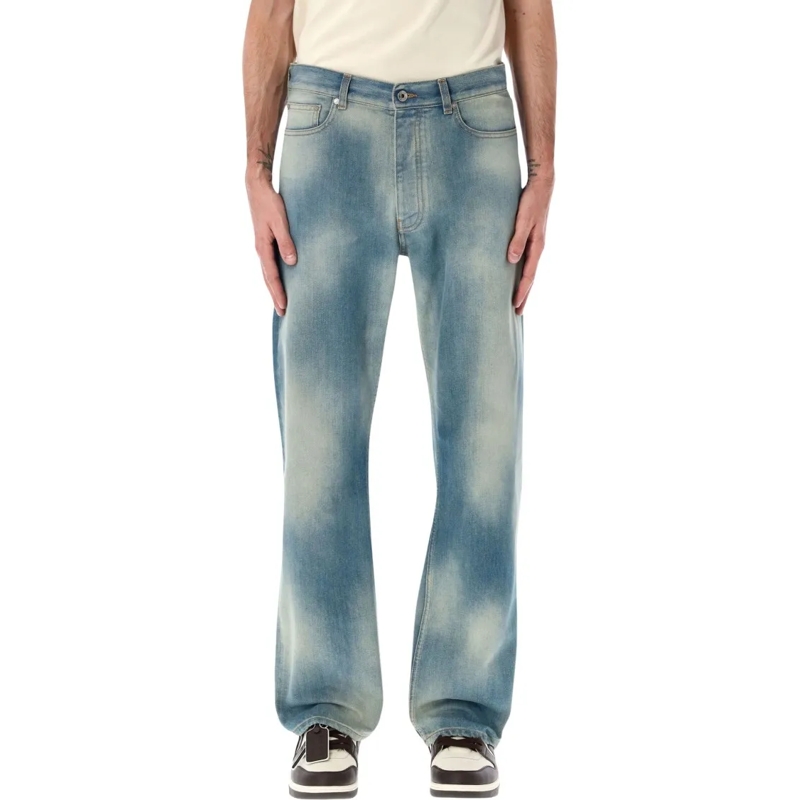 Off-White Jeans Diag Raw Patch 90S Skate Jean Grey