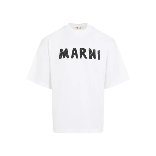 Marni White Cotton T-Shirt White T-tröjor