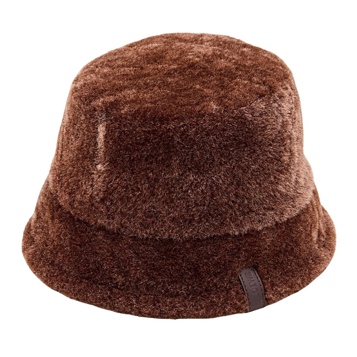 Loewe Shearling Bucket Hat Brown | Hut