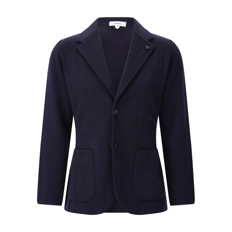 Lardini Anzugjacke Sakko aus Schurwolle Dunkelblau