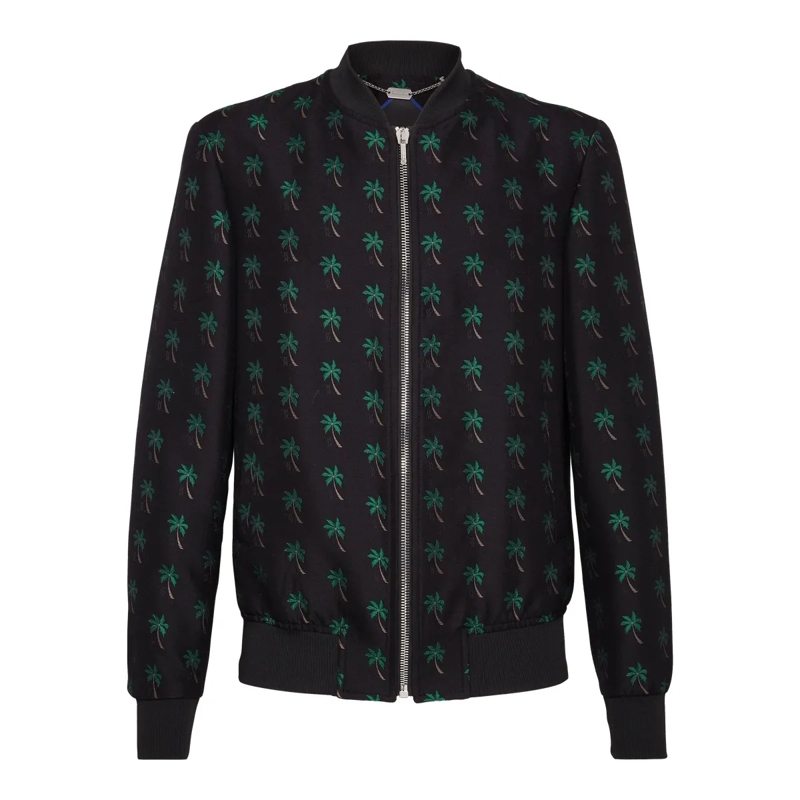 BILLIONAIRE Daunenjacke Bomberjacke Palms schwarz