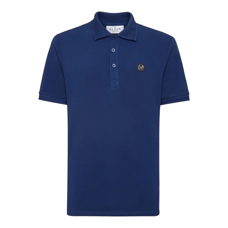 Philipp Plein Top Poloshirt Gothic Plein dunkel-blau(Image 2)