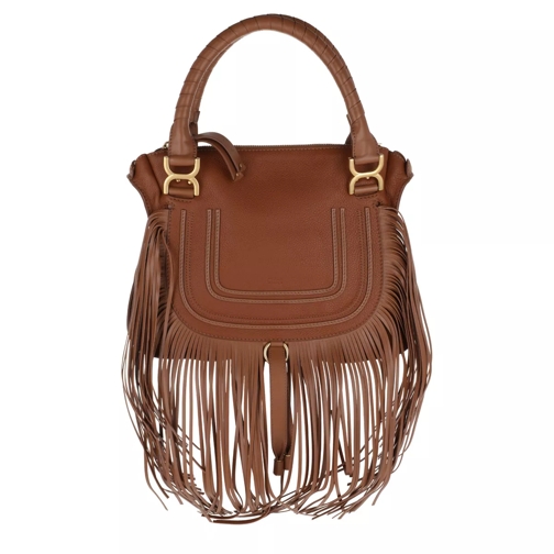 Chloé Marcie Crossbody Bag Multi-Fringe Leather Tan Tote