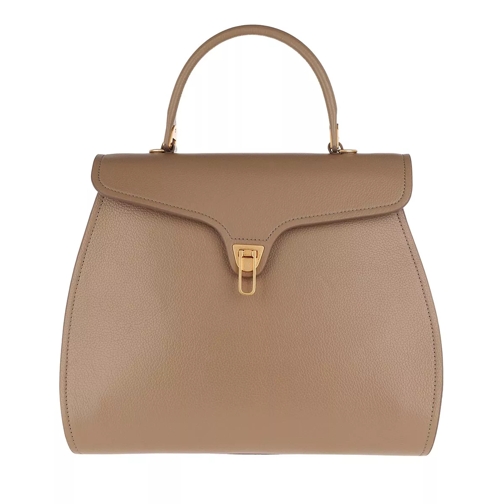 Coccinelle Marvin Crossbody Bag Taupe Satchel