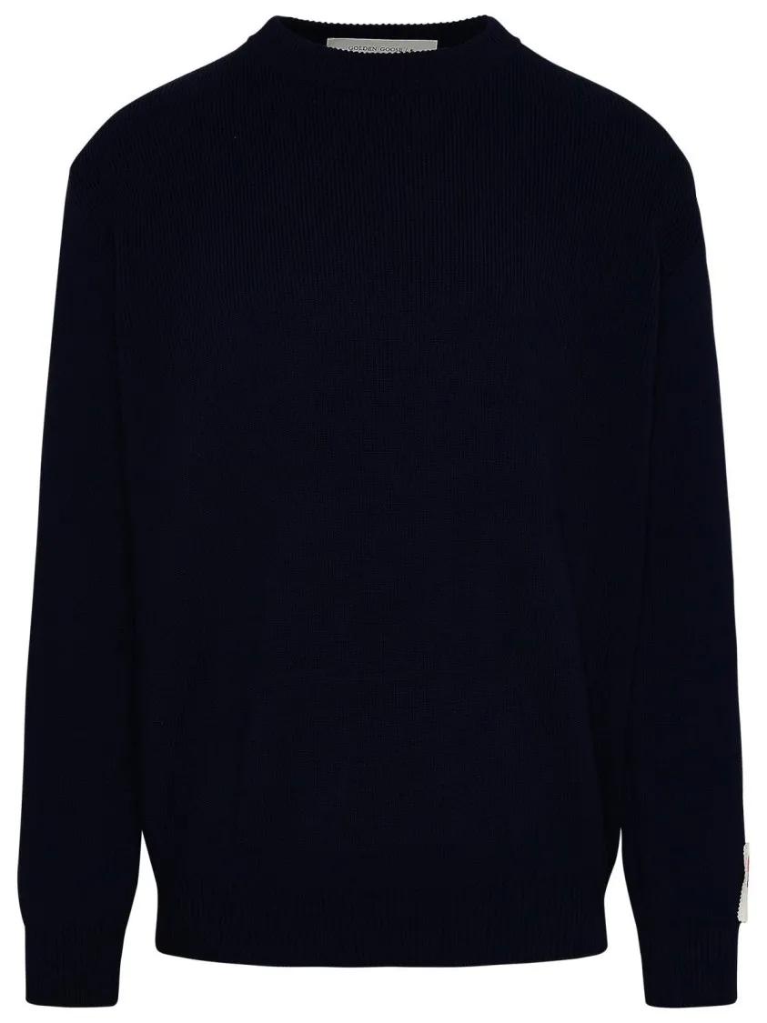 Golden Goose - Navy Cotton Sweater - Größe L - schwarz