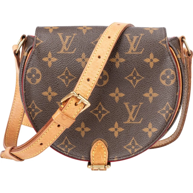 Louis Vuitton Schultertasche Louis Vuitton Canvas Monogram Tambourine Crossbody braun