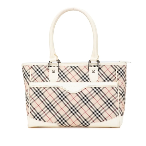 Burberry Sac à provisions 2000-2017 Nova Check Canvas Tote braun