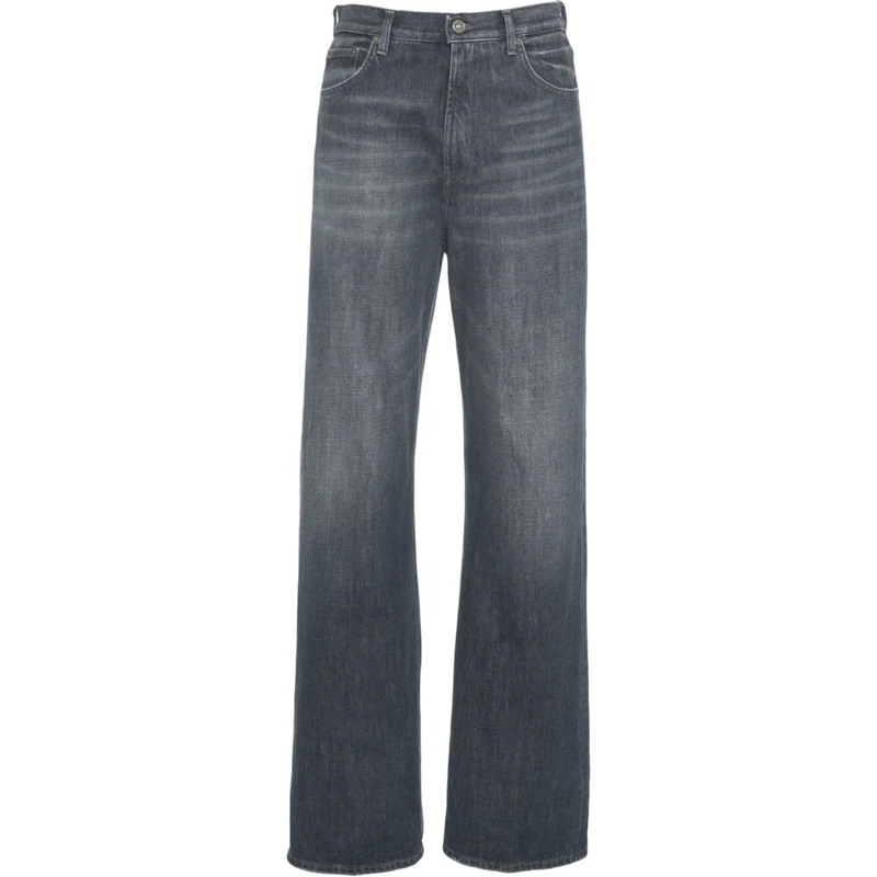 Dondup Jeans à jambe droite Straight leg jeans 'Francine' grau