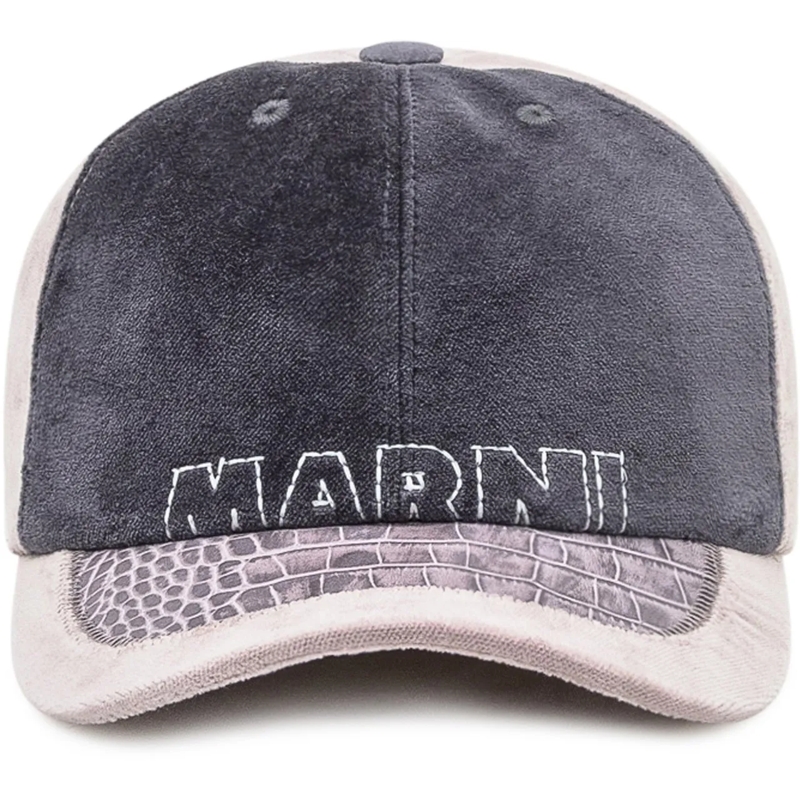 Marni  Marni Cappellino Baseball Ricamato grau