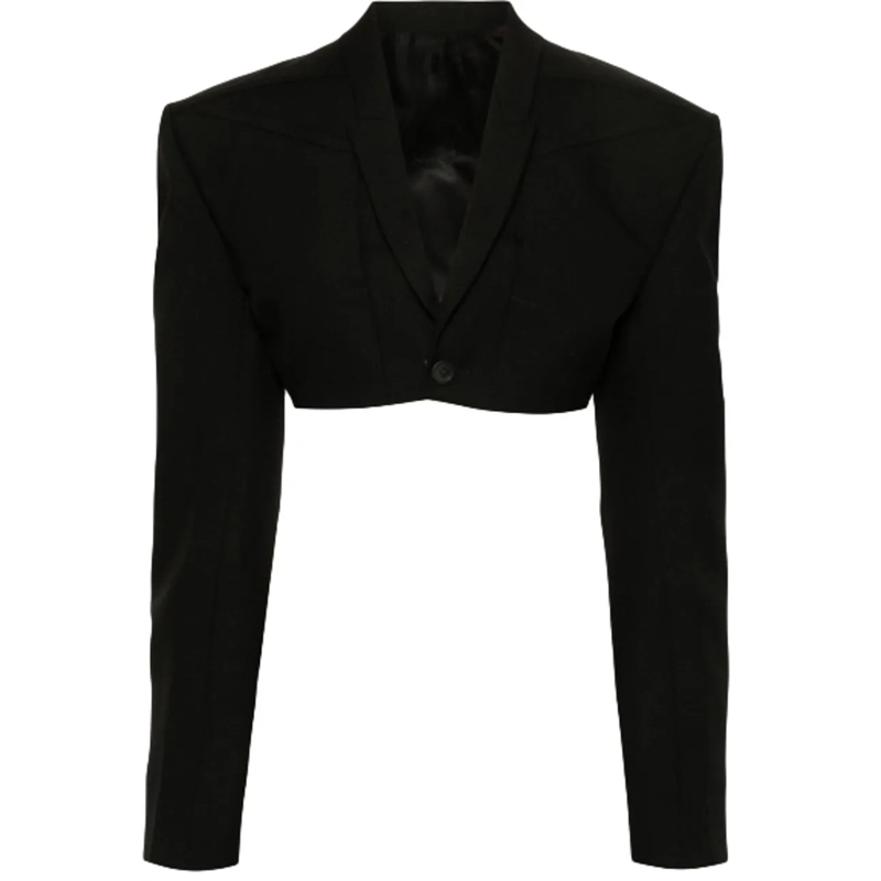 Rick Owens Übergangsjacke Giacca Micro Tatlin Jacket Black schwarz