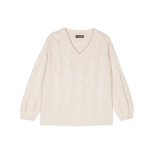 Lorena Antoniazzi Cable-Knit Sweater Neutrals Trui