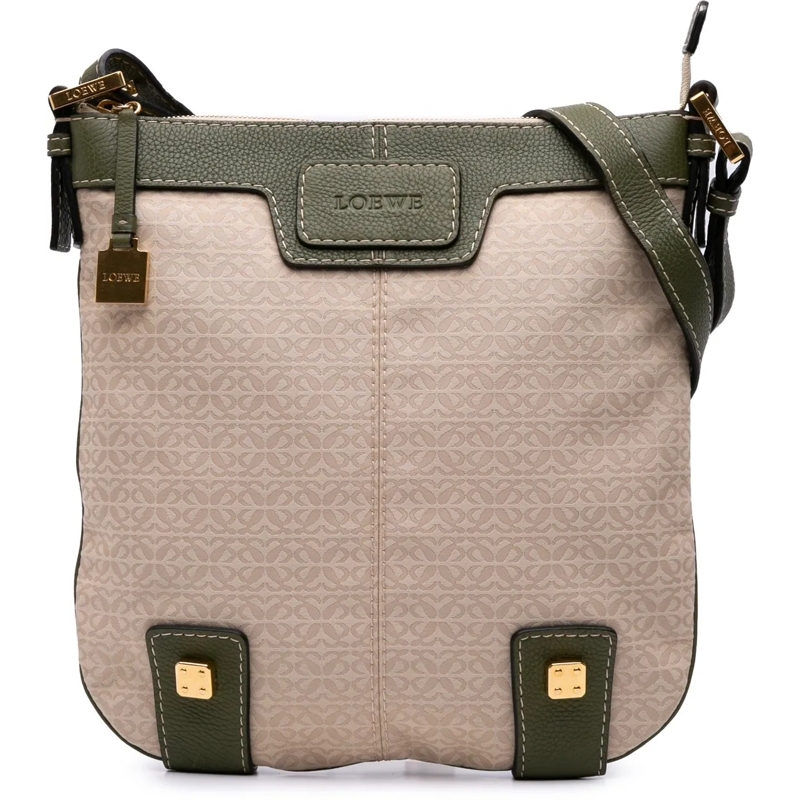 Loewe Schultertasche Anagram Canvas New Road Crossbody braun