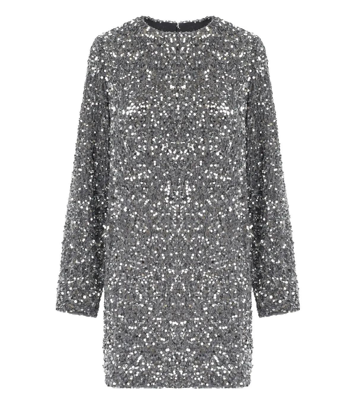 Thumbnail - Elisabetta Franchi - Dresses Steel - Größe 42 - grau