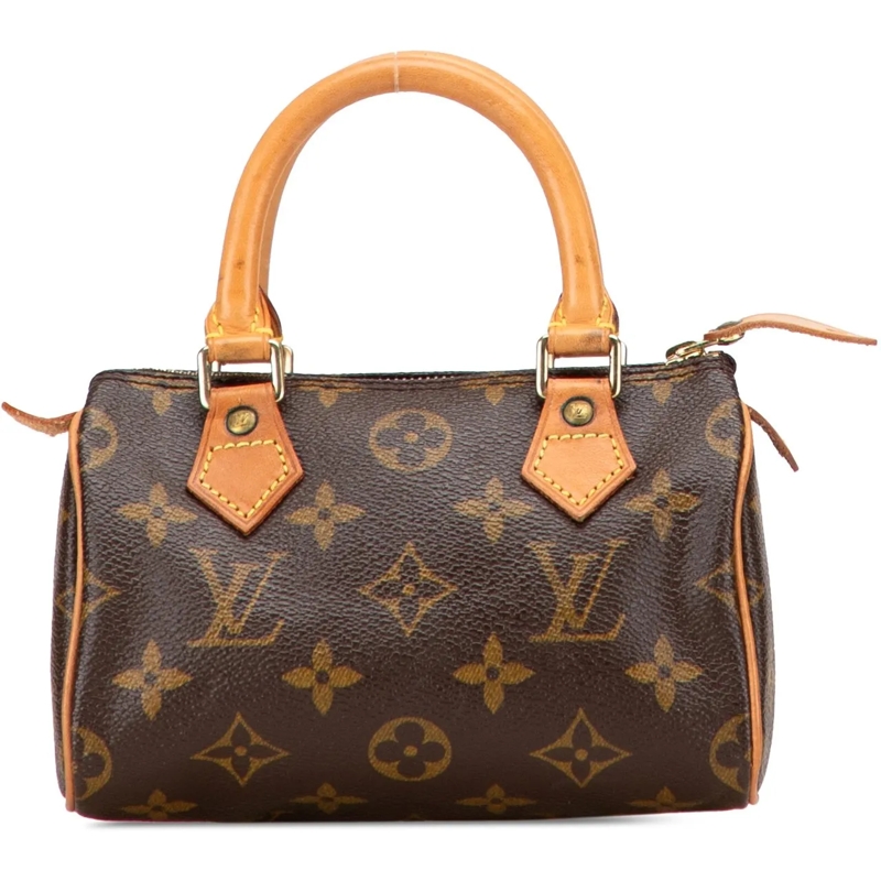 Louis Vuitton Schultertasche Monogram Mini Speedy HL braun