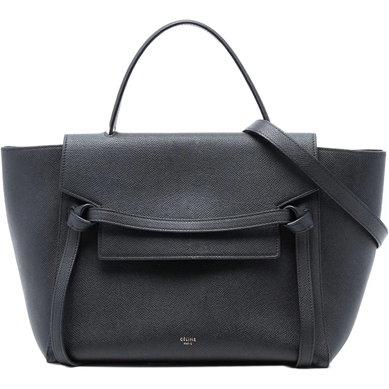 Celine Schultertasche Mini Grained Calfskin Belt Bag schwarz