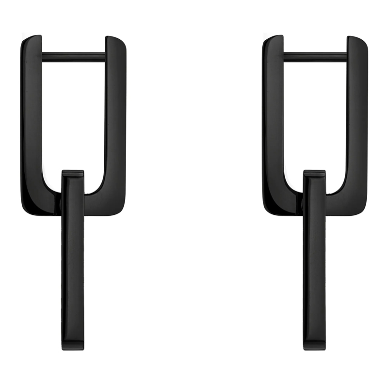 Liebeskind Berlin Ohrstecker Edelstahl The Mini Link schwarz(Image 2)