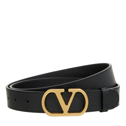 Valentino Garavani Ledergürtel Vlogo Belt 30 Nero