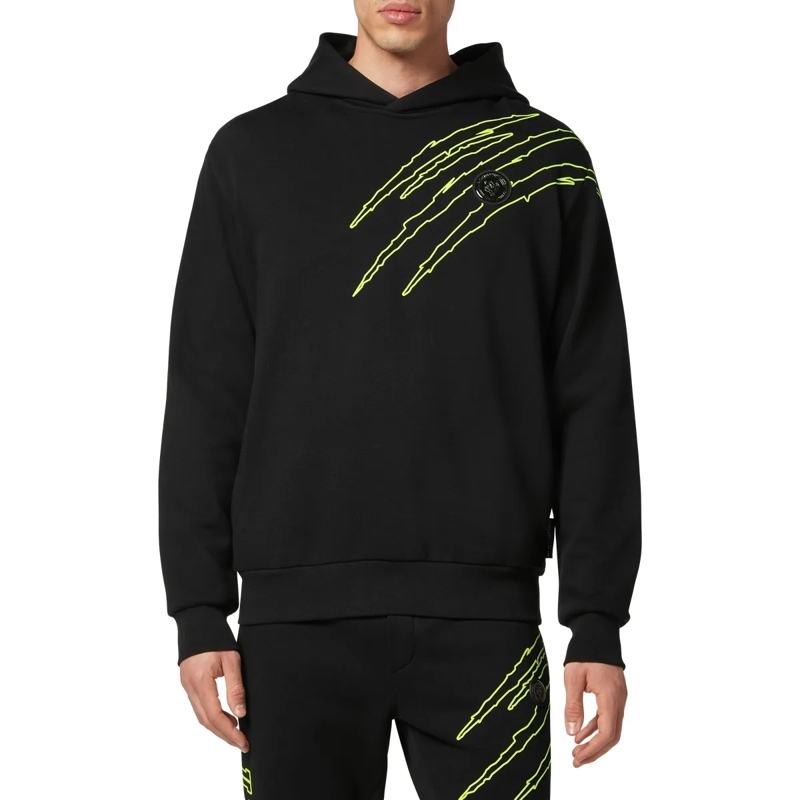Plein Sport Top Hoodie Scratch schwarz(Image 3)