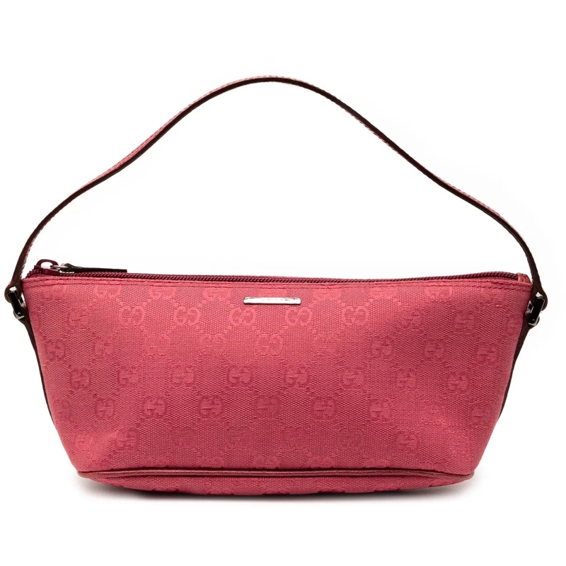 Gucci Schultertasche GG Canvas Boat rot