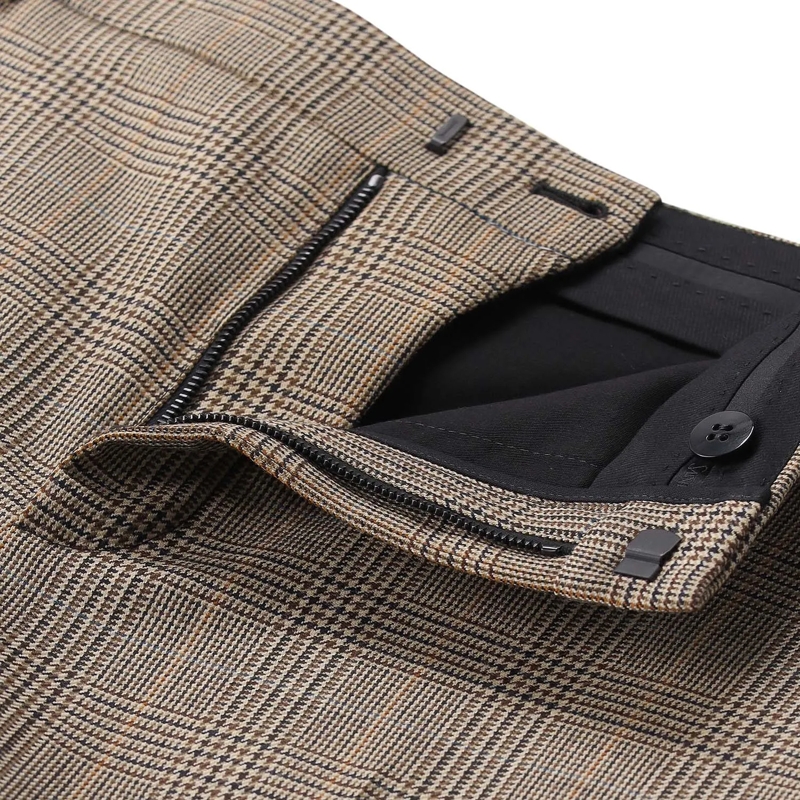 Saint Laurent Pantalon Ausgestellte Hose aus Wolle braun(Image 3)