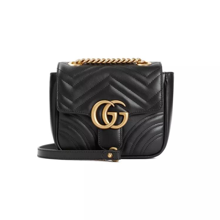 Gucci Shopper - Gg Marmont Mini Shoulder Bag - Gr. unisize - in Schwarz - für Damen