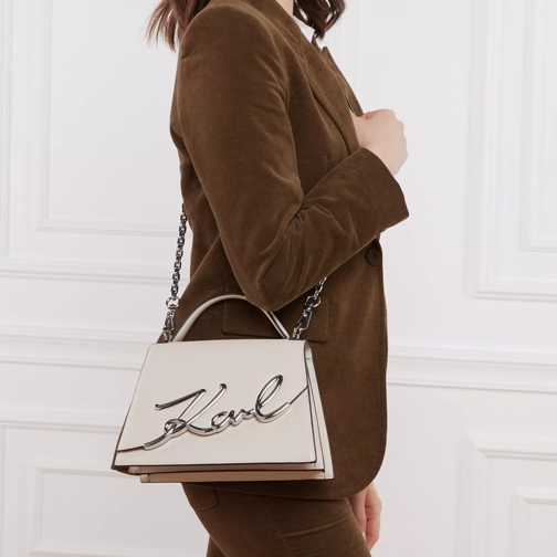 Karl Lagerfeld Sac à bandoulière K/Signature 2.0 Medium Crossbody Cream (Image 2)