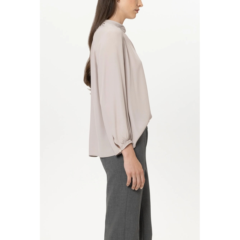 Luisa Cerano Top Bluse aus Seiden-Mix pearl(Image 3)