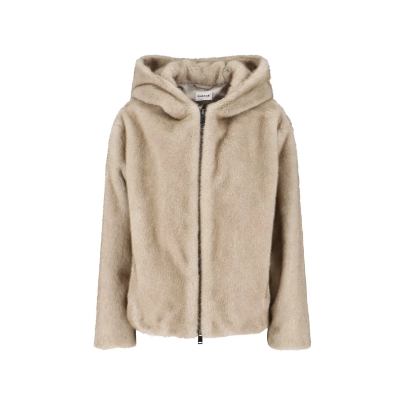 P.A.R.O.S.H. Veste en shearling Faux Fur Jacket – Beige Neutrals