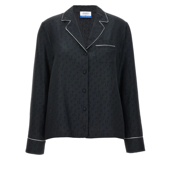Tシャツ・カットソー Off-White 'Off Jaquard Pajama' shirt Off-White 'Off Jaquard Pajama' Shirt Black | Shirts