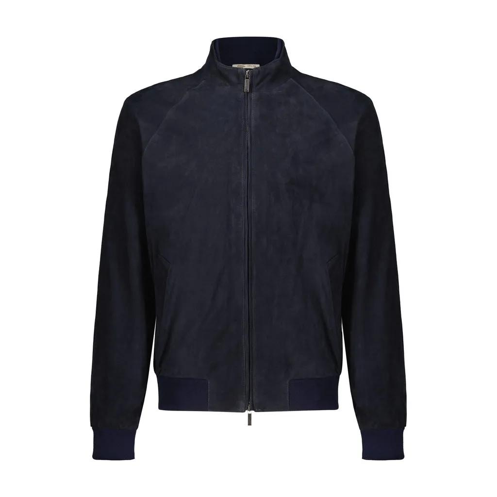 Thumbnail - Maurizio Baldassari - Leder Blouson - Größe M - blau